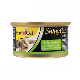 Вологий корм для кішок GimCat Shiny Cat 70 г (курка та папая)