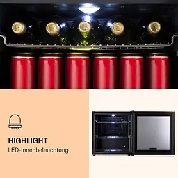 Холодильник для напоїв Klarstein Beersafe L Onyx (10032870) - мініатюра 4