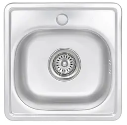 Кухонна мийка Brinex 3838 0,6 мм, врізна BRIN3835SAT06