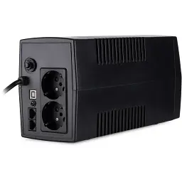 Пристрій безперебійного живлення Vinga LED 600VA plastic case with USB (VPE-600PU) - мініатюра 4