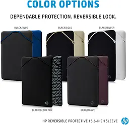 Чохол для ноутбука, Reversible Protective, 15", неопрен, чорний/сірий HP teh0014446 - мініатюра 7