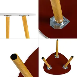 Столик журнальний трикутний SW-00003365 інтер'єрний 40x40x31 см Білий - мініатюра 3