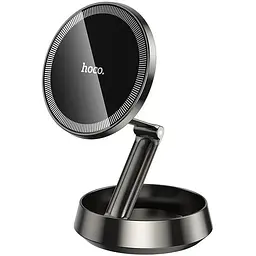 Холдер Hoco H83 Metal ring magnetic car holdercenter console Чорний