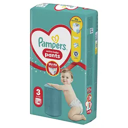 Підгузки-трусики Pampers Active Baby Pants Розмір 3 (6-11 кг) 62 шт. - мініатюра 2