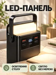 Портативний акумулятор 60000 mAh 22.5W зі швидкою зарядкою та LED-ліхтарем для смартфонів Чорний (37261159) - мініатюра 4