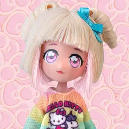 Дитяча лялька "Стильна Цукерка-єдиноріг" 4SF Manga Dolls HKTF2000 серії "Hello Kitty" - мініатюра 5