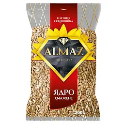 Ядро насіння соняшника Almaz особливо смажене 200 гр