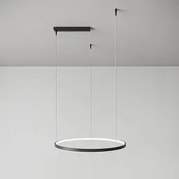 Підвісний стельовий світильник Babich Studio Ring 550 Black (RAL 9005)