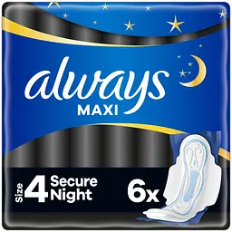 Гігієнічні прокладки Always Classic Secure Night 6 шт.