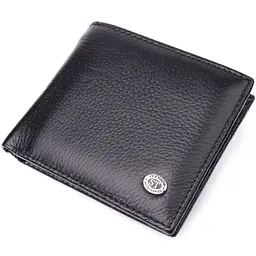 Чоловіче шкіряне портмоне із затискачем ST Leather 22485 чорний - мініатюра 4