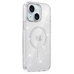 Чохол TPU Eclipse Sparkle Magnetic Fit для Apple iPhone 15 (6.1") Clear - мініатюра 2