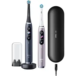 Електрична зубна щітка Oral-B iO Series 9 Duo Black + Onyx/Rose Quartz [123149] - мініатюра 2