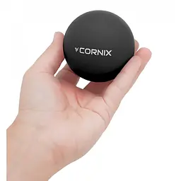 Масажний м'яч Cornix Lacrosse Ball 6.3 см XR-0118 Black - мініатюра 2
