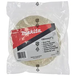 Диск полірувальний вовняний 180 мм для Makita PV7000C, 9227CB, 9237CB, SA7000C, PV001G (192629-7) - мініатюра 3