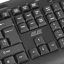 Клавіатура мембранна USB 2E KM-1040 Black, 104key, USB-A, EN/UK - мініатюра 3