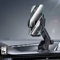 Кріплення для телефона Remax Tuxn Series Car Holder RM-C50 чорний - мініатюра 3