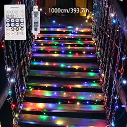 Смарт гірлянда USB 20м RGB з Bluetooth та пультом кольорова світлодіодна розумна LED стрічка AMILL LED - мініатюра 5