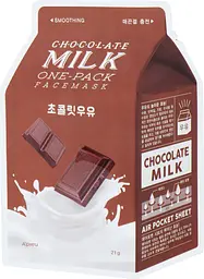 Тканинна маска A'pieu Chocolate Milk One-Pack з екстрактом какао, 21 мл - мініатюра 4