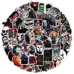 Стікерпак Хорор Набір наклейок GeekLand Horror 100 штук