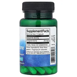 Прегненолон Swanson Pregnenolone 25 mg High Potency, 60 капсул - мініатюра 2