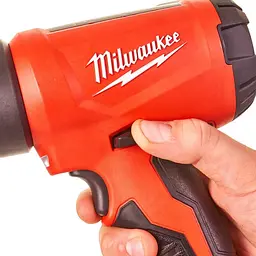 Термоповітродувка акумуляторна MILWAUKEE, M18 BHG-0 (каркас, аксесуари, картонне пакування) - мініатюра 3