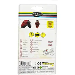 Ліхтарик блимавка світлодіодні Good Bike 5 LED 3 режими червоне світло (88317-IS) - мініатюра 10