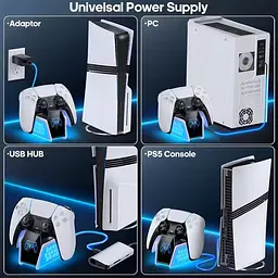 Зарядна станція Dobe Charging Dock TP5-35132 для PS5 DualSense White [156493] - мініатюра 9