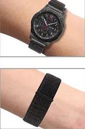 Нейлоновий ремінець Primo для годинника Samsung Gear S3 Classic SM-R770/Frontier RM-760 Black - мініатюра 4