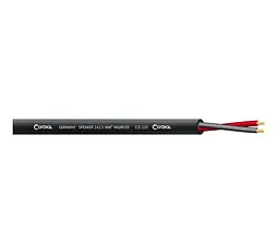 Акустический кабель 2х2,5 мм² Cordial CLS 225 Black Loudspeaker Cable Hi-Fi highflex