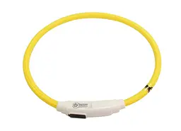Світлодіодний нашийник для собак Croci LED USB, 40 см, жовтий