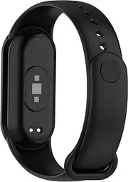 Силіконовий ремінець для XiaomiBand 8 Black Чорний - мініатюра 2