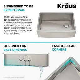 Кухонна мийка Kraus Kore KWF210-30, Нержавіюча сталь - мініатюра 6