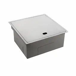 Кухонна прихована мийка Platinum Handmade 500x500x220 (змішувач в комплекті), Нержавіюча сталь - мініатюра 6