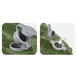 Матрац туристичний надувний двомісний Naturehike CNK2450WS014, надлегкий, 200х132х8 см, зелений із мішком для надування - мініатюра 4