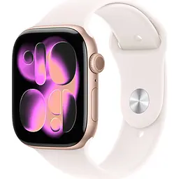 Смарт-годинник Apple Watch Series 11 GPS 46mm Rose Gold Aluminum Case with Light Blush Sport Band S/M (MEV64) [145287]
