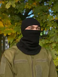 Флісова балаклава Чорна