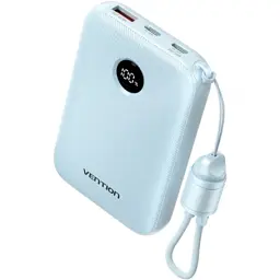 Батарея універсальна Vention 10000mAh 22,5W Fast Charging, USB-A, 2xUSB-C Blue (FKAL0-C)