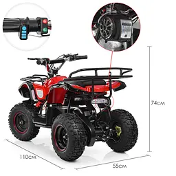 Дитячий електромобіль-квадроцикл Bambi HB-EATV800N-3 V3 до 65 кг - мініатюра 7