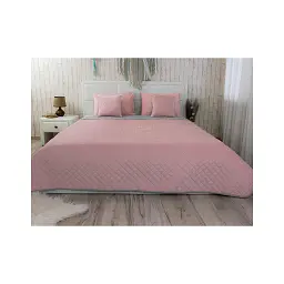 Покривало Руно Pink and Grey ромб велюр 150х220 (360.55_Pink and Grey ромб)