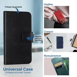 Чохол до мобільного телефона XoKo Book Universal Smartphone 6.0-6.2" Black (XK-UNCS-BK62) - мініатюра 11