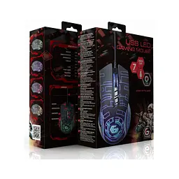 Мишка Gembird MUSG-RGB-01 USB Black (MUSG-RGB-01) - мініатюра 7