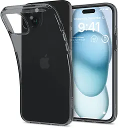 Чохол Spigen Liquid Crystal Flex для iPhone 15 Space Crystal ACS06482 прозорий силіконовий