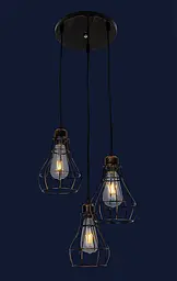 Світильник Лофт Levistella 746WXA027-3 BK+BR