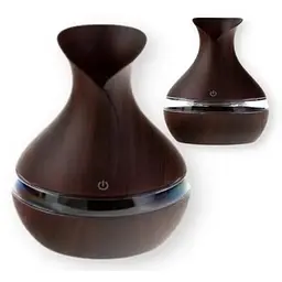 Зволожувач-нічник Liam Atomization Humidifier міні ультразвуковий темне дерево (422) - мініатюра 3