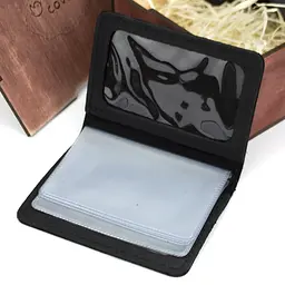 Подарунковий набір чоловічий в коробці Handycover №46 (чорний) ключниця, обкладинка на документи і паспорт - мініатюра 4