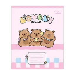 Зошит Yes Lovely Friends А5 12 аркушів коса лінія (768644), в асортименті - мініатюра 5