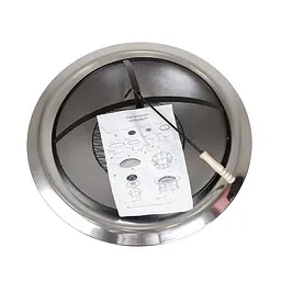 Чаша для багаття Levistella LV20021801FP, 73х46 см, нержавіюча сталь, з решіткою, жаростійка - мініатюра 5