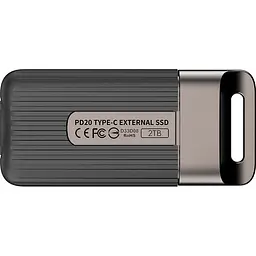 Накопичувач портативний — зовнішній диск SSD USB-C 2 TB Team PD20 Mini (TPSEG5002T0C102) - мініатюра 2