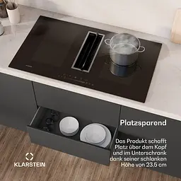 Індукційна плита з витяжкою Klarstein Chef-Fusion DownAir System (10045558) - мініатюра 5