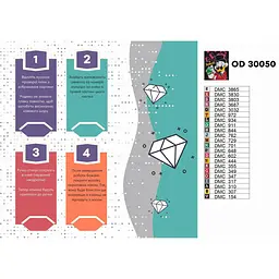 Алмазна мозаїка Скрудж Макдак. Мультфільм Качині історії OD30050 40х50 см - мініатюра 2